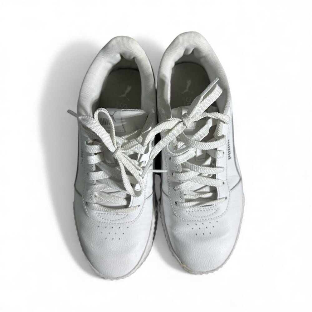 Puma SoftFoam White Leather Sneakers Women’s 8.5 – Casual Comfort - Picture 2 of 7